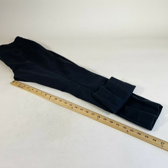 Everlane Womens High Waist Dress Pants Trousers Black Legging Sz 12 Zip Stretch - Picture 9 of 9